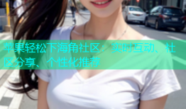 苹果轻松下海角社区：实时互动、社区分享、个性化推荐