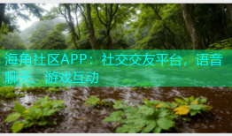 海角社区APP：社交交友平台，语音聊天、游戏互动