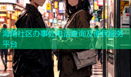 海角社区办事处电话查询及便民服务平台